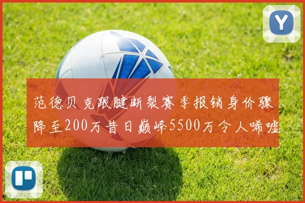 范德贝克跟腱断裂赛季报销身价骤降至200万昔日巅峰5500万令人唏嘘